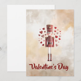 Sweet Valentines Day Nutcracker Romantic Card Julkort