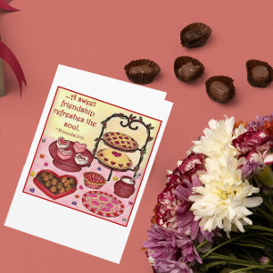 Sweet Vänskap Valentine Card (anpassade) Helgkort