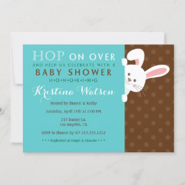 Sweet Vår Bunny Boy Baby Shower-inbjudan Inbjudningar