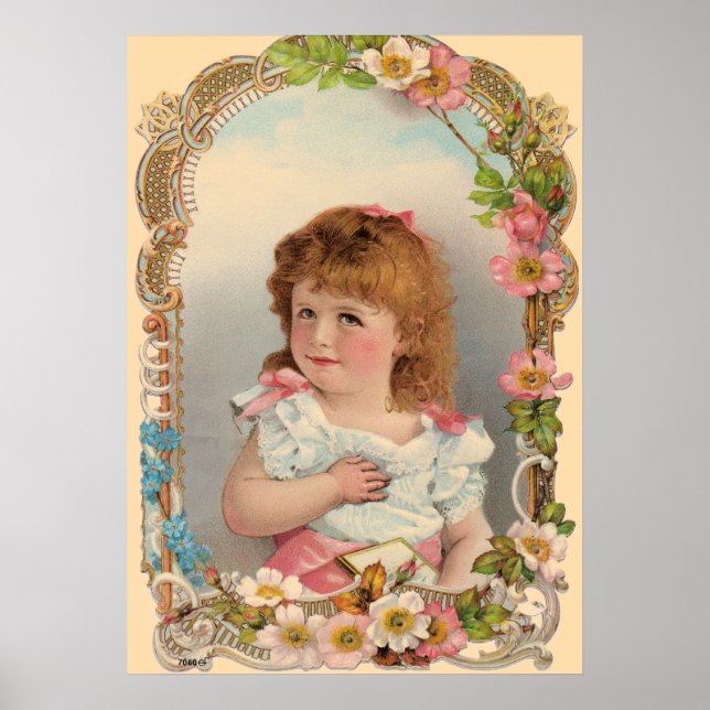 Sweet Vintage Girl Poster (Framsidan)