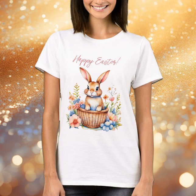 Sweet Vintage Glad påsk Bunny Rabbit T Shirt (Skapare uppladdad)