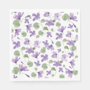 Sweet Violets Luncheon Napkin Pappersservett