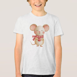 Sweet Watercolor Baby Mouse Nursery Illustration T Shirt