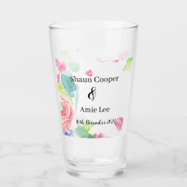 Sweet Watercolor Boho Bröllop Glaskopp