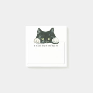 Sweet Watercolor Kattunge Anteckning från Post-it Block
