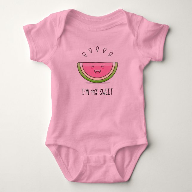 Sweet Watermelon Baby Sleeper T Shirt (Framsida)