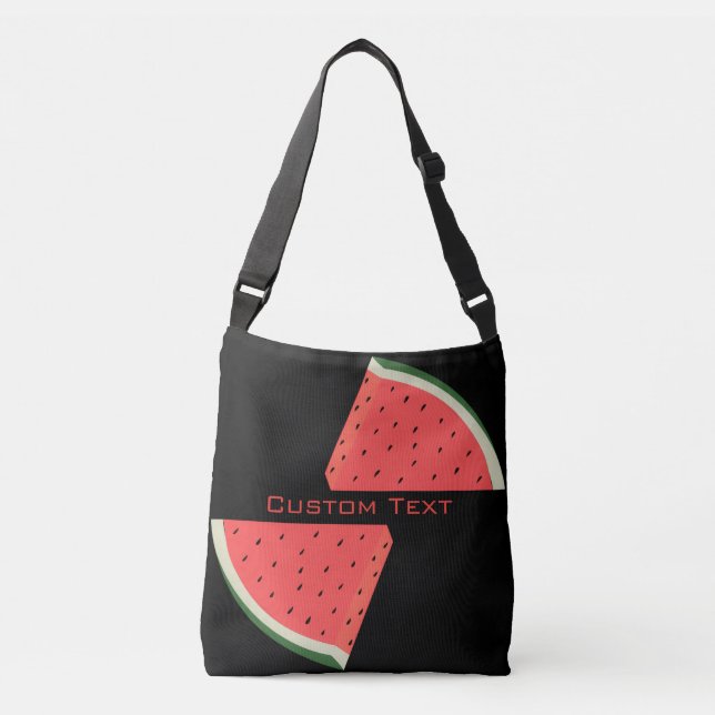 Sweet Watermelon Crossbody Bag med Anpassningsbar  Axelväska (Framsida)