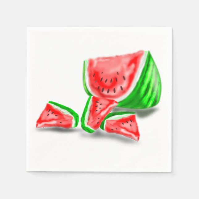 Sweet Watermelon Napkins Pappersservett (Framsidan)