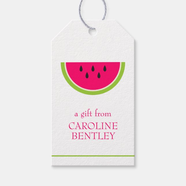 Sweet Watermelon Personlig Gift-Märkre Presentetikett (Framsidan)