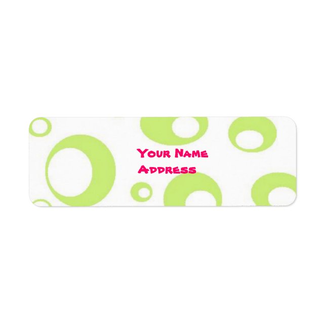 Sweet Watermelon Returadress Etikett (Framsidan)