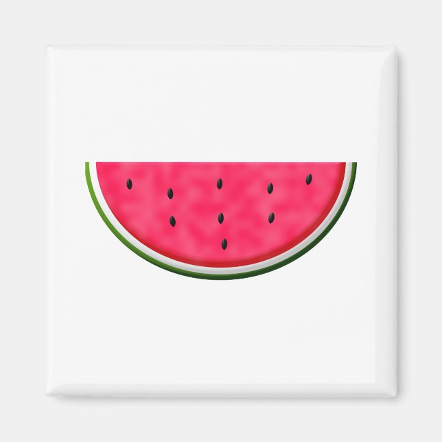 Sweet Watermelon Segce Teckning Magnet (Framsidan)