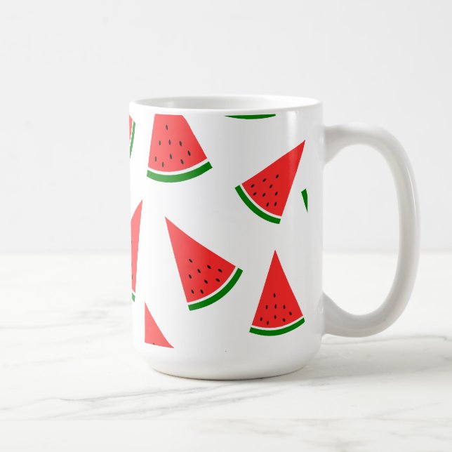Sweet Watermelon Slice Pattern Kaffemugg (Höger)
