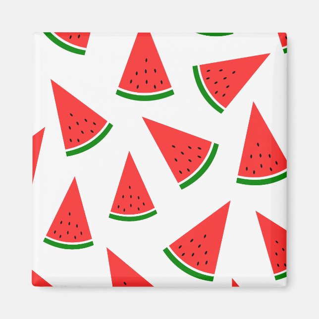 Sweet Watermelon Slice Pattern Magnet (Framsidan)