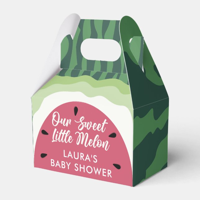 Sweet Watermelon Summer Melon Baby Shower Presentaskar (Framsidan Sidan)