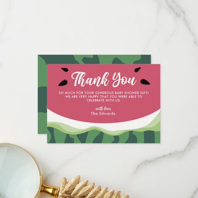 Sweet Watermelon Tack Summer Baby Shower (Fram/Back In Situ)