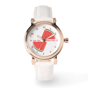 Sweet Watermelon Watch med Anpassningsbar Text Armbandsur