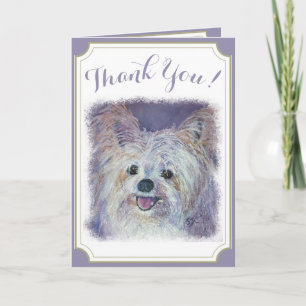 Sweet White Yorkie TACK Kort