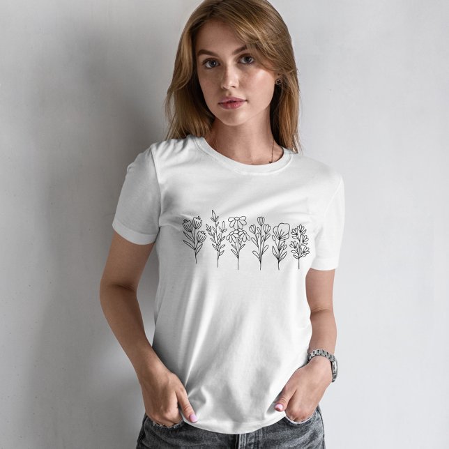 Sweet Wildblommor T Shirt (Skapare uppladdad)