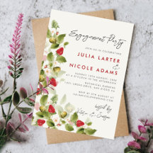 Sweet WildblommStrawberry Förlovningsfest