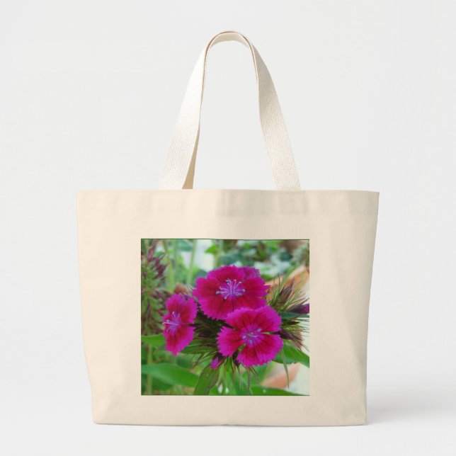 Sweet William Canvas Impluse Cavas Tote Jumbo Tygkasse (Framsidan)