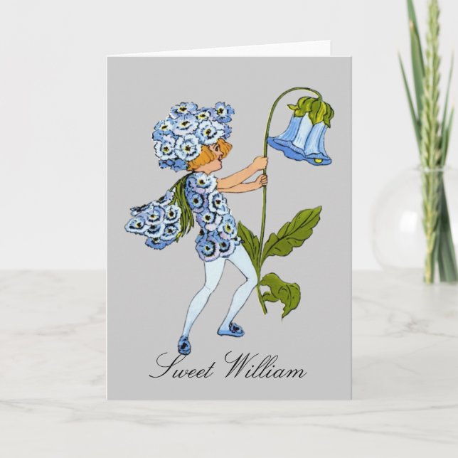 Sweet William - Flower Children Blank Notecard Kort (Framsida)