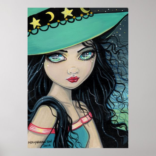 Sweet Witch Poster Print by Molly Harrison (Framsidan)