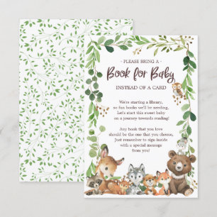 Sweet Woodland Animals Bok för Baby Card Tilläggskort