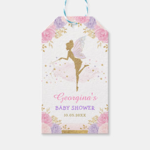 Sweet Woodland Fairy / Lavender Ro Baby Presentetikett
