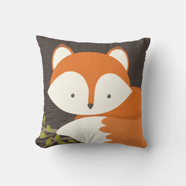 Sweet Woodland Fox Baby Snuggly Pillow Kudde (Framsida)