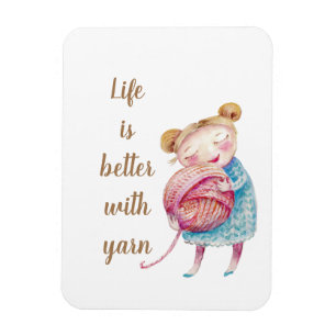 Sweet Yarn Älskare Magnet