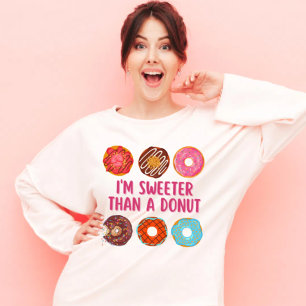 Sweeter Tha Donut Colorful Donut Cute Roligt T Shirt
