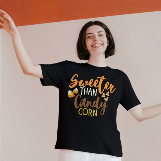 Sweeter Than Candy corn Halloween T-Shirt (Skapare uppladdad)