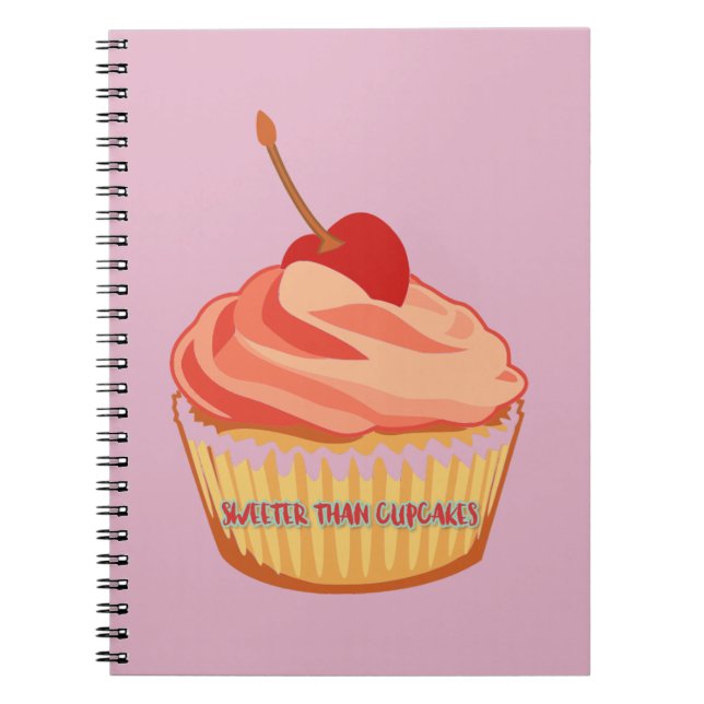 Sweeter Than Muffinss Rosa Anteckningsbok (Framsidan)