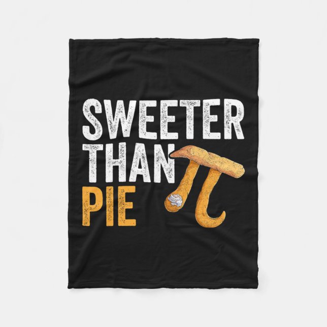 Sweeter Than Paj Math Geek Teacher 3.14 Pi Day Fleecefilt (Framsidan)