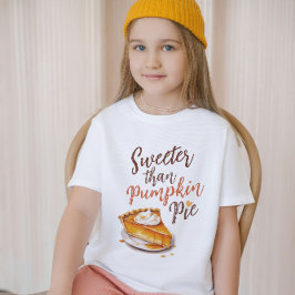 Sweeter Than Pumpkin Spice, Fall Vibes Kids T Shirt