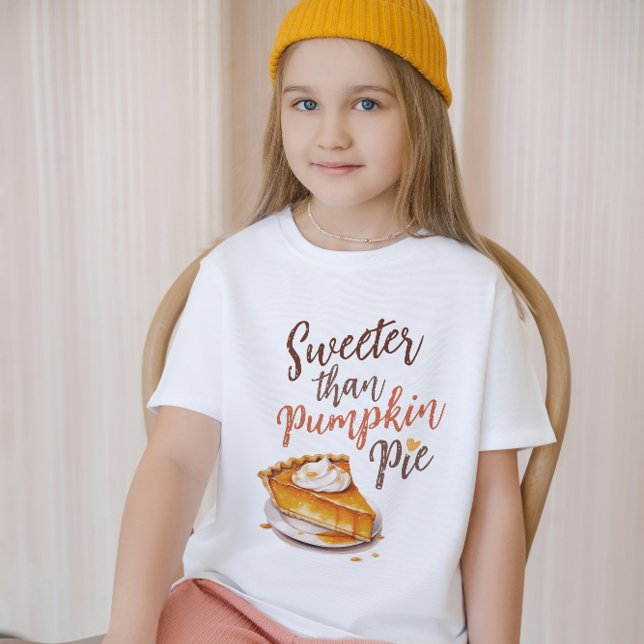 Sweeter Than Pumpkin Spice, Fall Vibes Kids T Shirt (Skapare uppladdad)