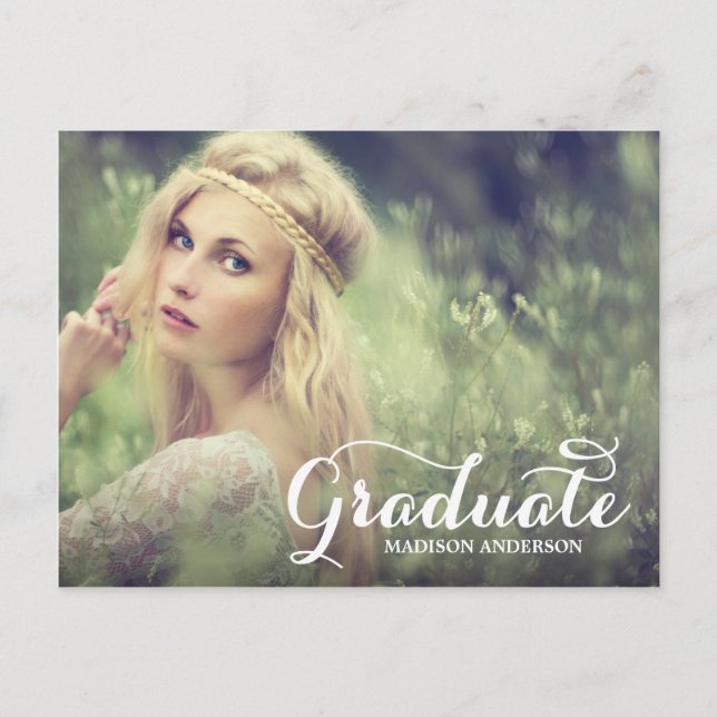 Sweetest Grad | Inbjudan till studenten-vykort Vykort (Framsida)