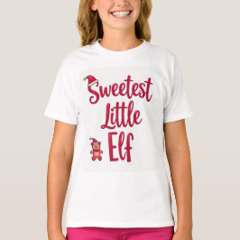 Sweetest Little Elf Christmas Shirt: T Shirt