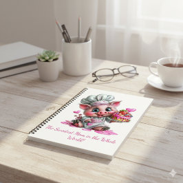 Sweetest Mom Pig Chef Notebook