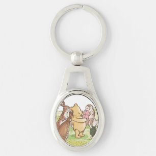 Sweetest Pooh Gift Ovalt Silverfärgad Nyckelring