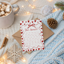 Sweetheart Advice Card First Birthday Inbjudningar