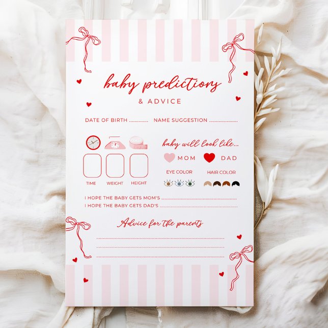 Sweetheart Baby Shower Prediction & Advice Game (Skapare uppladdad)