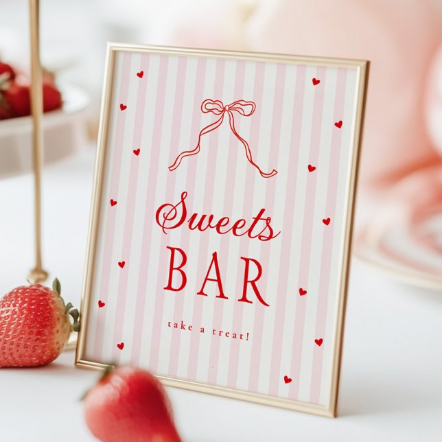 Sweetheart Baby Shower Sweets Sign Poster (Skapare uppladdad)