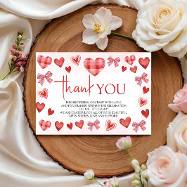 Sweetheart Baby Shower Thank You Card Tilläggskort