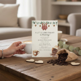 Sweetheart Coffee Brewing Baby Shower Invitation Inbjudningar