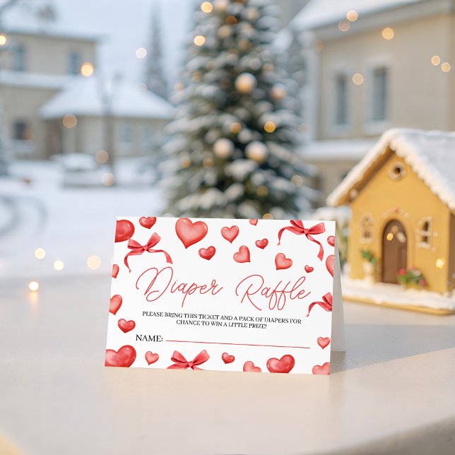 Sweetheart Diaper Raffle Ticket Tilläggskort (Skapare uppladdad)