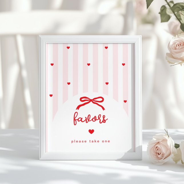 Sweetheart Favors Valentines Baby Shower Poster (Skapare uppladdad)