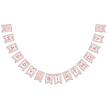 Sweetheart Heart Happy Birthday Banner Decoration