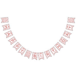 Sweetheart Heart Happy Birthday Banner Decoration Vimplar