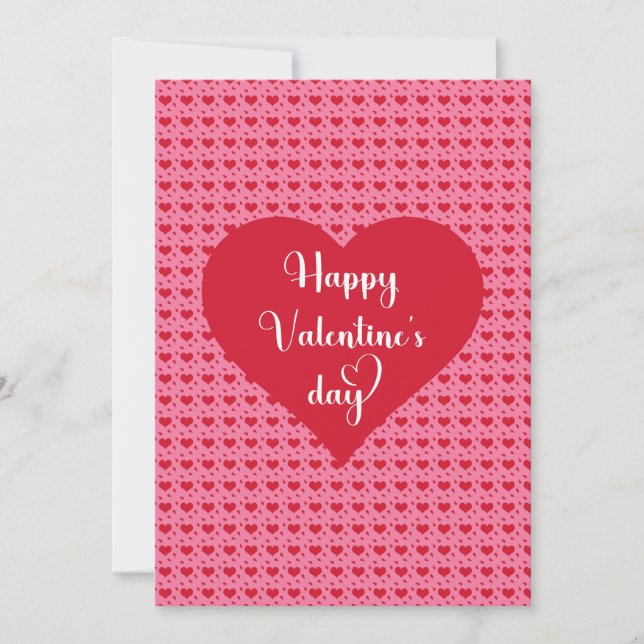 Sweetheart Hearts Happy Valentine’s Day Card Julkort (Framsida)